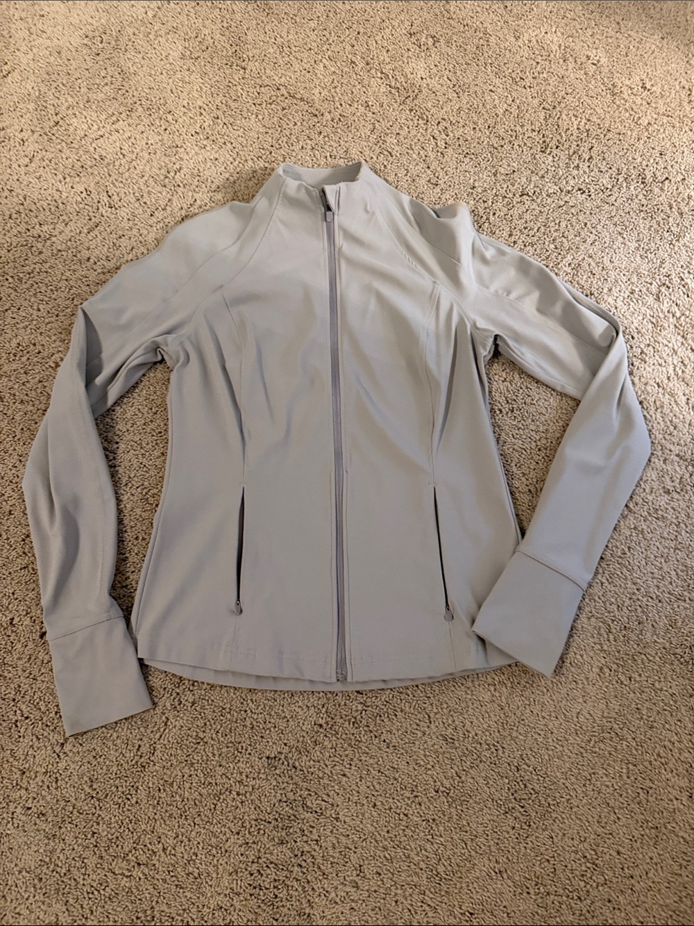 Avia Light Gray Full-Zip Bomber Jacket